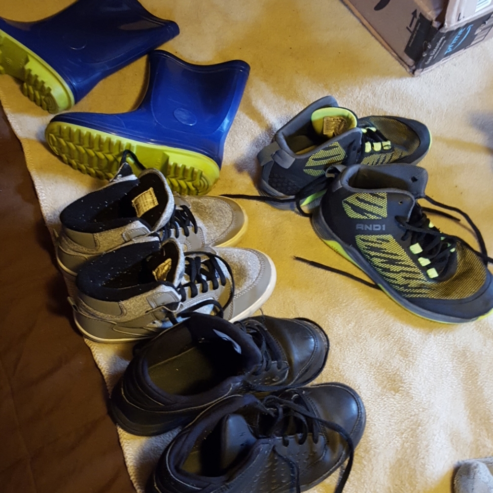 Boys youth sneakers, bundle, see description below